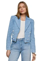 DOLLY CROP STRIPE BLAZER
