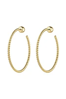 CREW HOOPS LG- GOLD