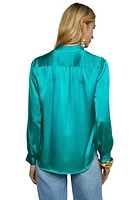 BIANCA BAND COLLAR BLOUSE (4490CLW)