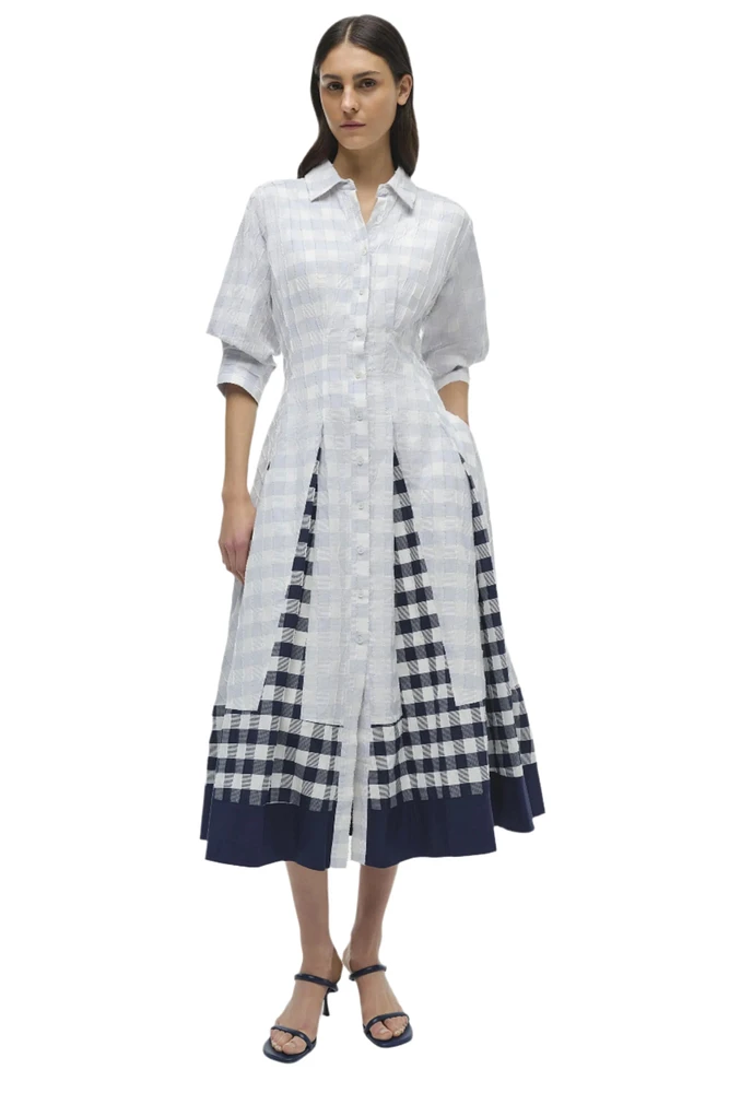 JAZZ PINTUCK MIDI DRESS