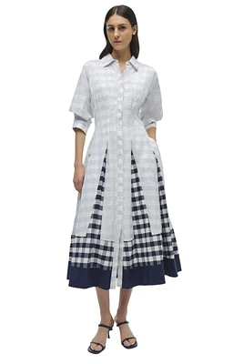 JAZZ PINTUCK MIDI DRESS