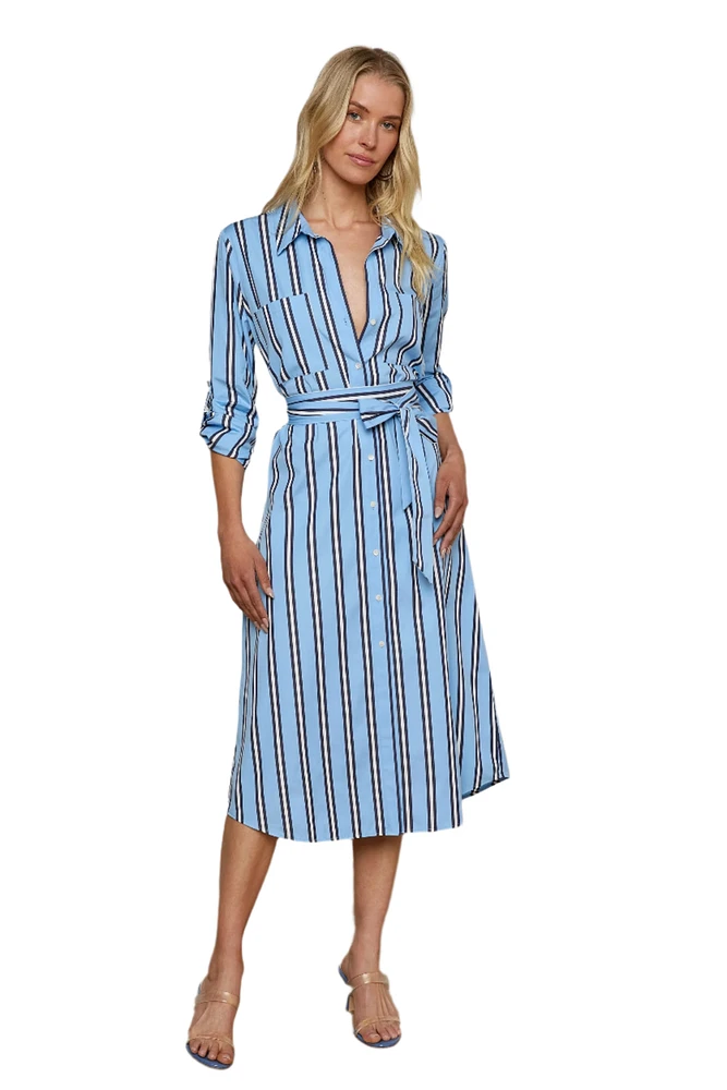 JUBILEE MIDI SHIRTDRESS