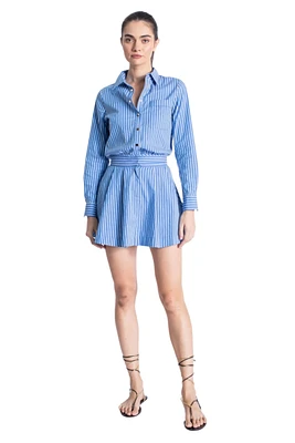 REED POPLIN MINI DRESS