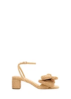 CARMEN MID HEEL BOW SANDAL