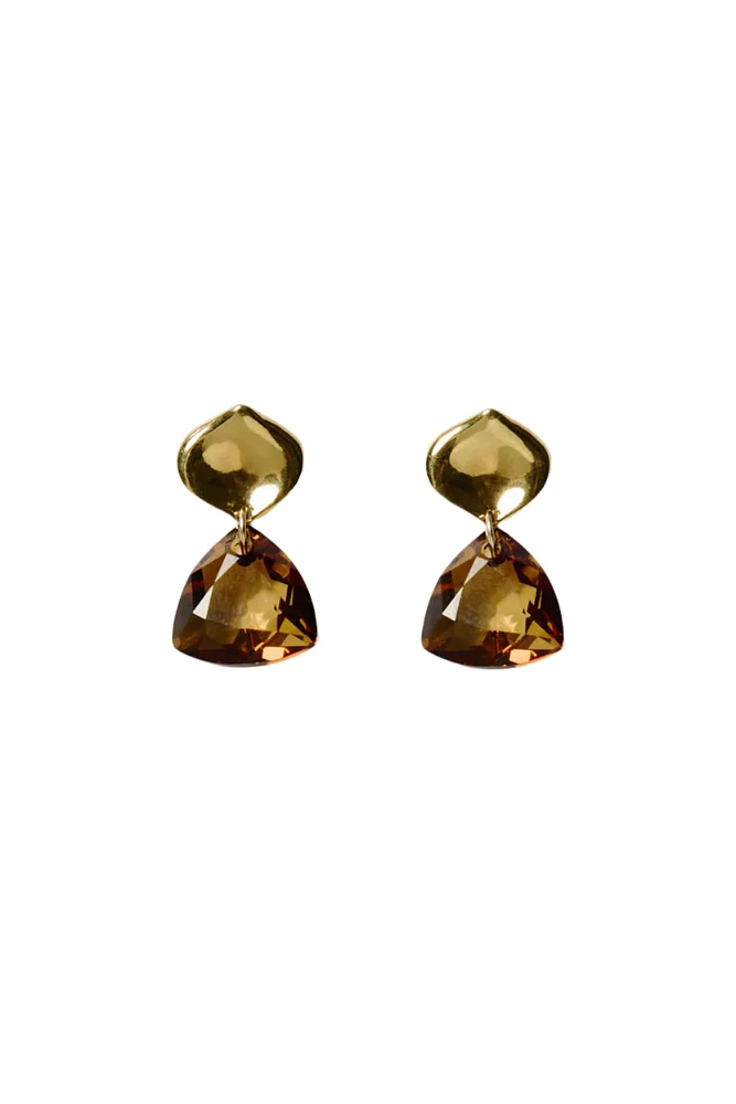 CRYSTAL TRILLIANT DROP EARRINGS (EG-5883)