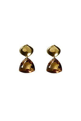 CRYSTAL TRILLIANT DROP EARRINGS (EG-5883)