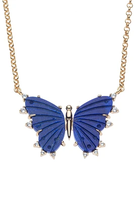 FREEDOM LAPIS BUTTERFLY NECKLACE