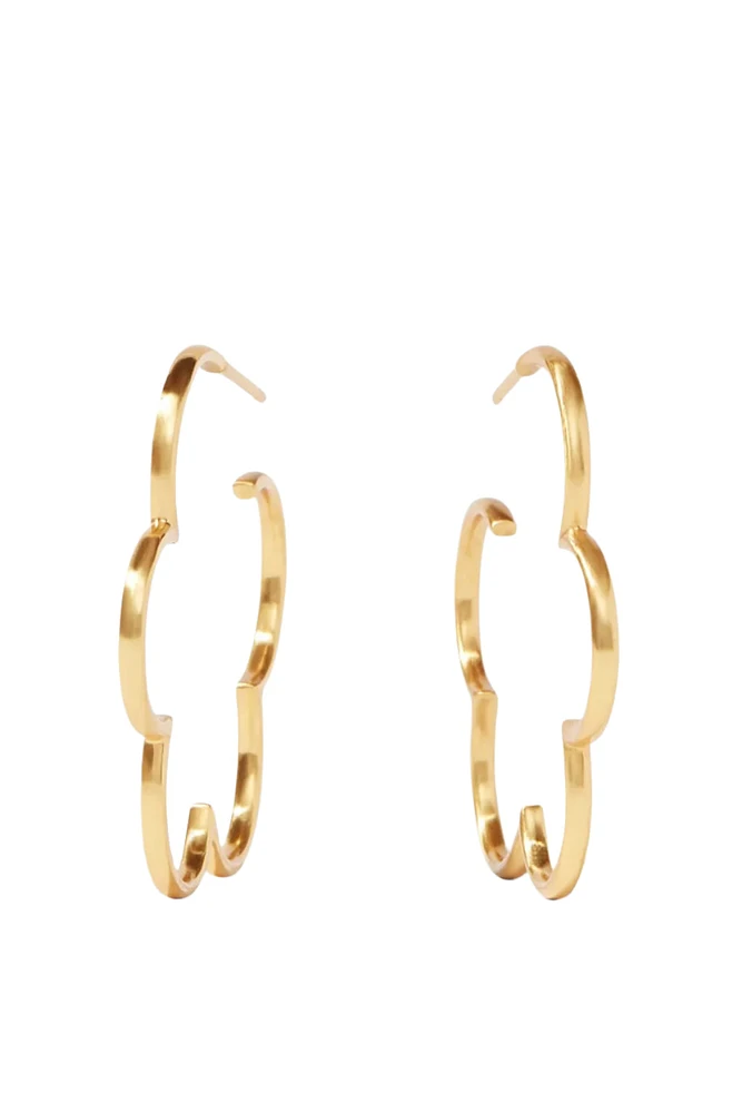 MEDIUM GARDENIA HOOP