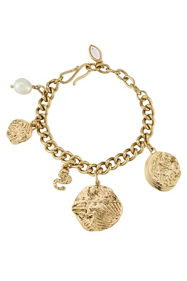 CARMEN CHARM BRACELET- ANTQ GOLD