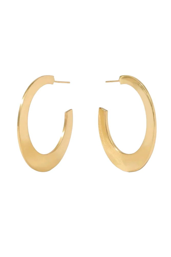 LUNA HOOP LG- GOLD
