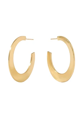 LUNA HOOP LG- GOLD