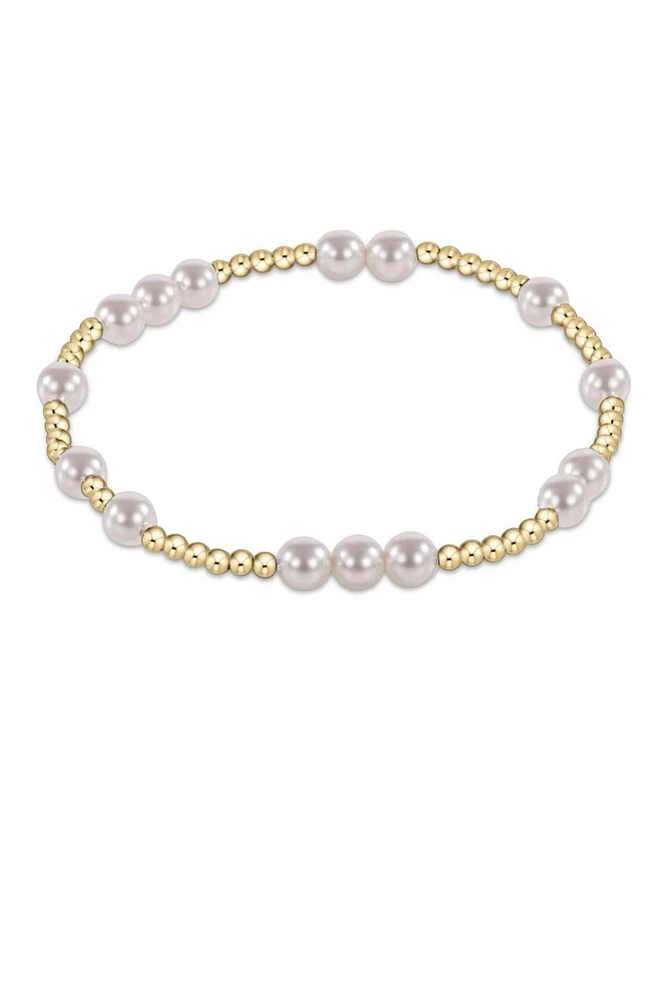 HOPE UNWRITTEN 5MM BRACELET- PEARL
