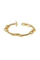 SARATOGA DEMI LINK BRACELET- GLD