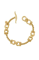 SARATOGA DEMI LINK BRACELET- GLD