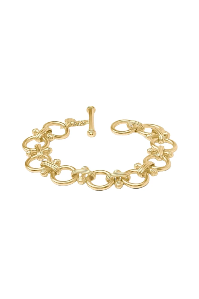 BAMBOO LINK BRACELET- GLD
