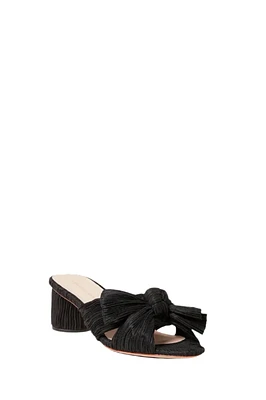 EMILIA PLEATED BOW HEEL