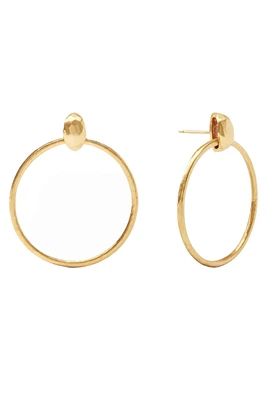PALERMO DELICATE DOORKNOCKER EARRING- GOLD