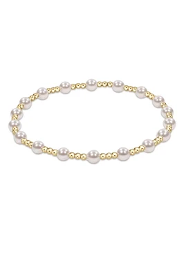 CLASSIC SINCERITY 4MM BRACELET- PEARL