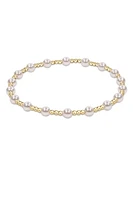 CLASSIC SINCERITY 4MM BRACELET- PEARL