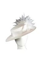 BOATER HAT W/FEATHERS (MA902)
