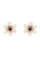 SAFI STUDS- WHT/BLUE