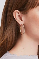 JULIET HOOP LG- GLD/PEARL
