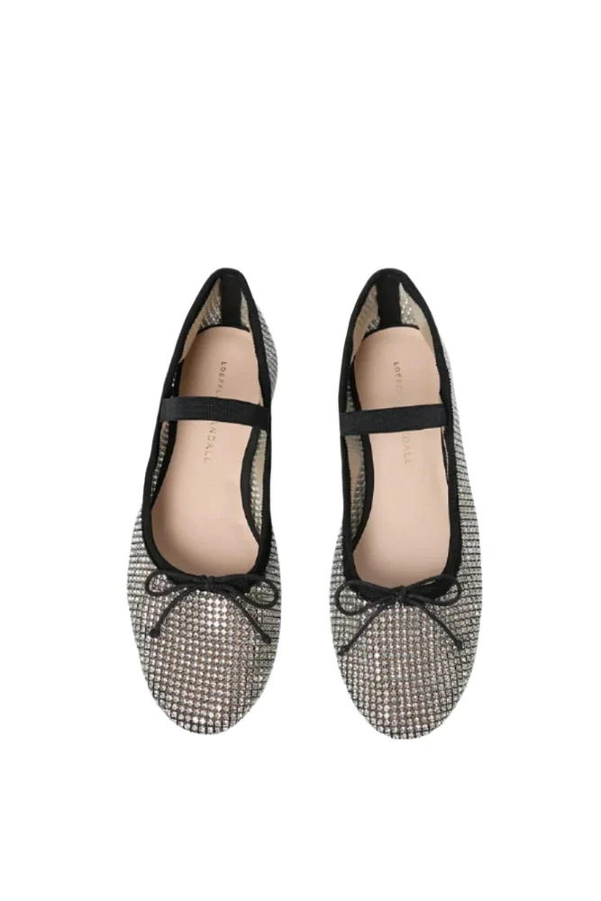 LEONIE CRYSTAL BALLET FLAT