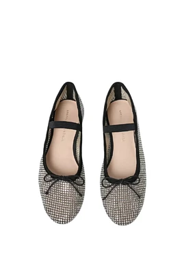 LEONIE CRYSTAL BALLET FLAT