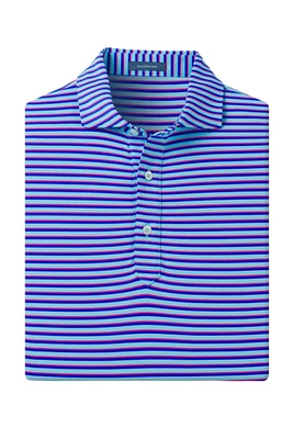 SHERMAN STRIPE PERFORMANCE POLO