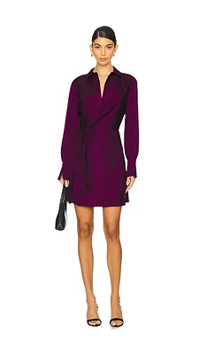 TALIT DRAPED FRONT MINI DRESS