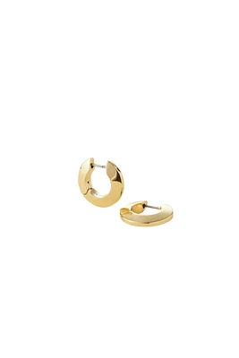 TONI HINGED HOOPS SM- GOLD