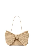 VALERIE BOW CLUTCH NATURAL