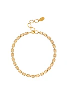 RECTANGLE CHAIN NECKLACE- GOLD (NGZ-15298)