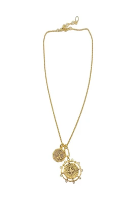 TESSA COIN NECKLACE- GLD