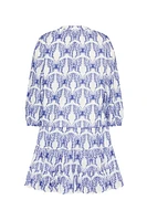 TIERED BUTTERFLY EYELET DRESS