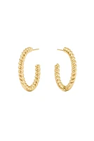 NASSAU HOOP MED- GLD