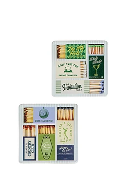 GOLF MATCHBOOK COASTER