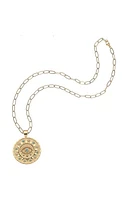 PROTECT ANCIENT EYE PENDANT- DRAWN LINK CHAIN
