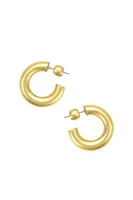 LOU STATEMENT SMALL HOOPS- GLD