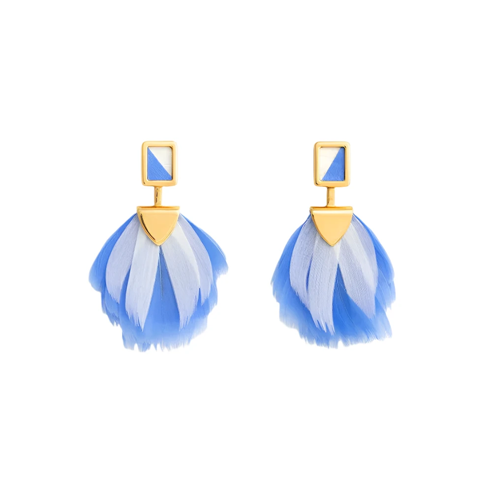 VENICE BAY BEZEL DROP EARRING