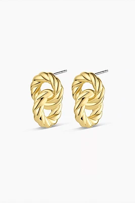 CREW HELIUM EARRINGS- GLD