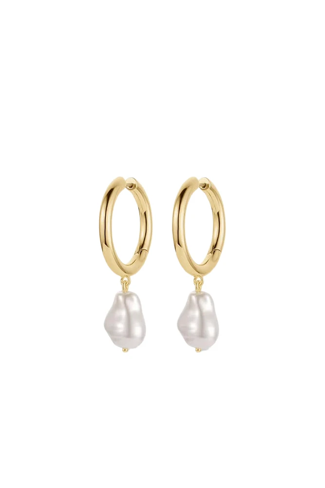 PEARL COVE HOOPS- GLD