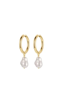 PEARL COVE HOOPS- GLD