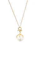 LARK NECKLACE- WHT PEARL