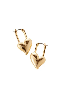 PADLOCK HEART EARRINGS