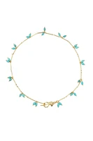ARIANNA NECKLACE- TURQ/GLD
