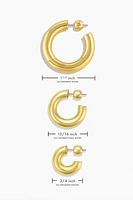 LOU STATEMENT SMALL HOOPS- GLD