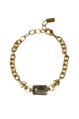 CHAIN LINK FROG BRACELET W/LABRADORITE (BGZ-6348)