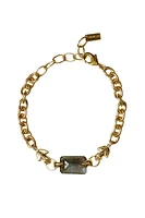 CHAIN LINK FROG BRACELET W/LABRADORITE (BGZ-6348)