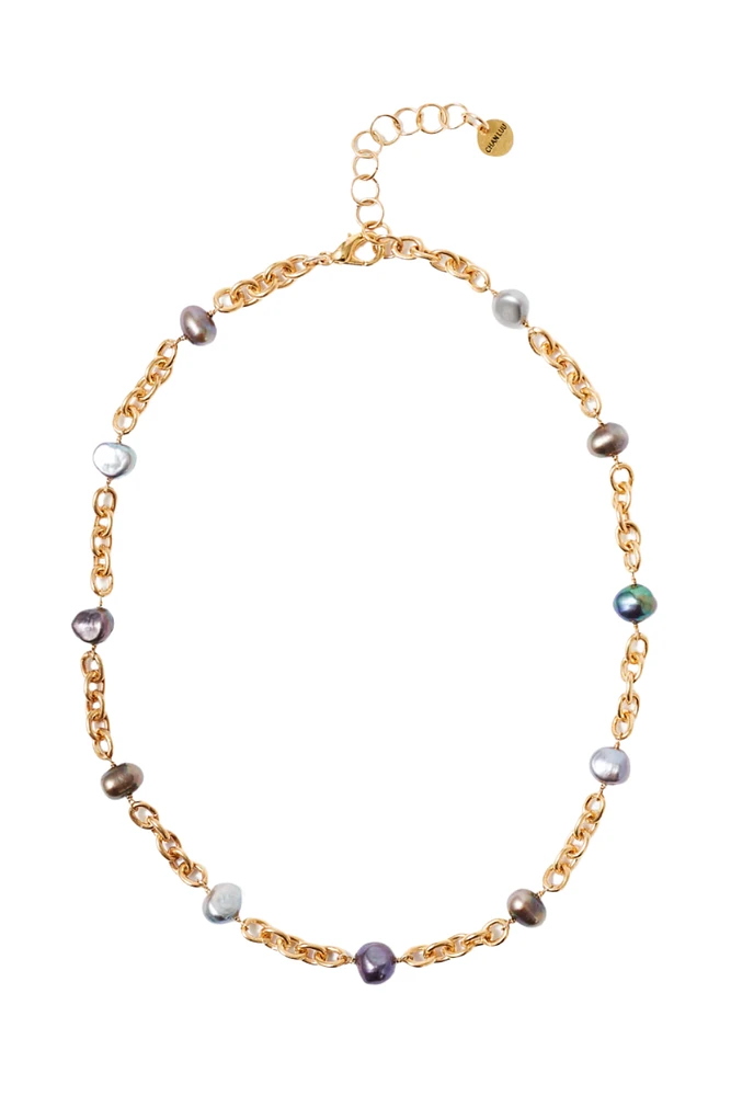 NECKLACE W/PEACOCK PEARLS (NGZ-15208)